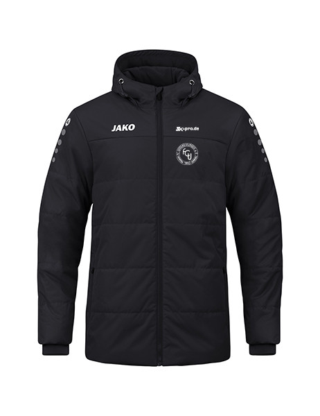 JAKO Trainer Coachjacke Team mit Kapuze inkl. Wappen, Vereinsname + Trainer